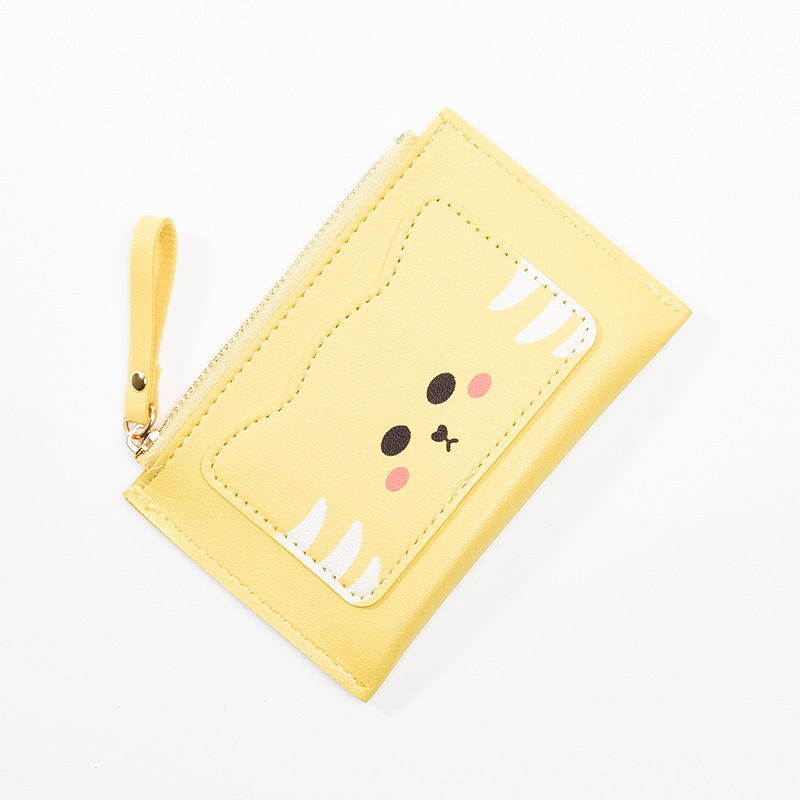 Picture of Korean cross-border new women's wallet short cute cartoon multifunctional coin bag student zipper multi-card card bag