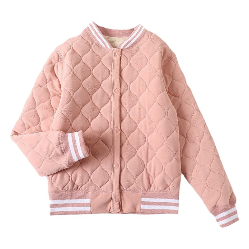 School uniform artifact girls' thermal underwear suit Winter Children's fleece-lined cotton clothes liner primary school students wear cotton-padded jacket