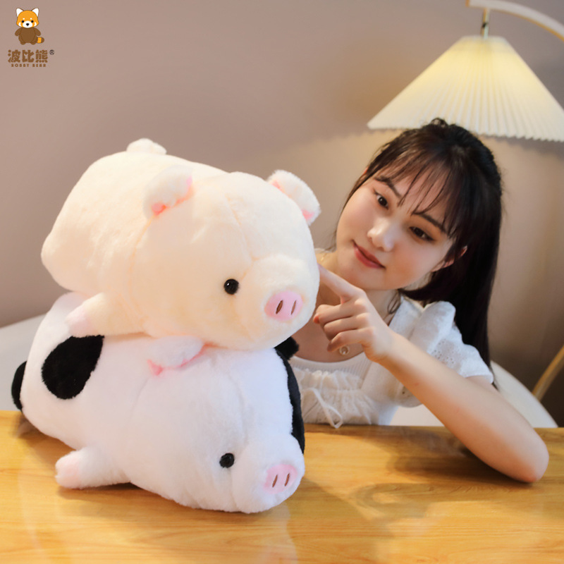 Bobby Bear Cute Soft Cute Plush Lie-prone posture Blessed Pig Toy Doll Pillow Large Clamping Doll Cross-border