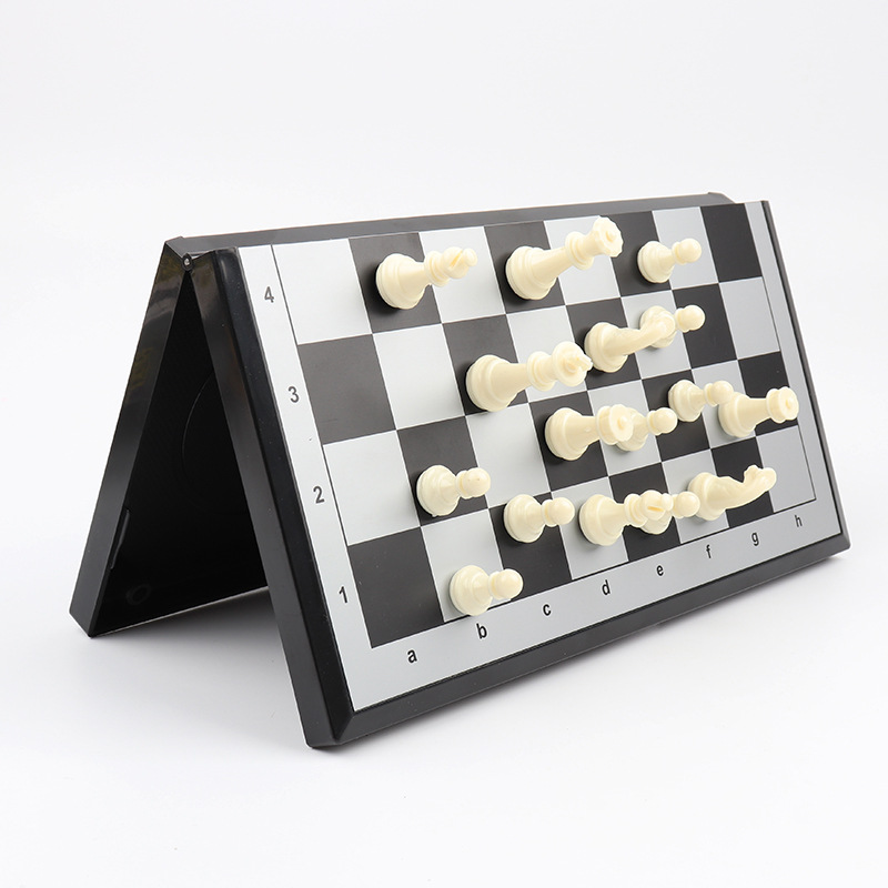 5215# success magnet chess black and white chess pieces magnet series game folding chessboard Outdoor Leisure