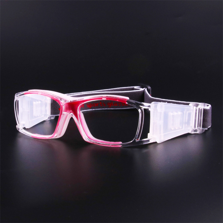 Picture of Fashion Unisex Explosion-proof Outdoor Sports Glasses Three-point Kids Can Equipe with Myopia Goggles Football Glasses Frame