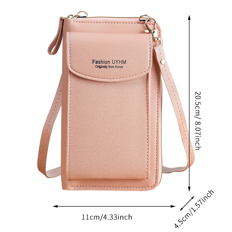 Picture of New Mobile Phone Bag for Women, Fashionable and Versatile Korean Style Mini Shoulder Bag for Students, Large Capacity, Multi-Card Slot Wallet, Card Holder for Women