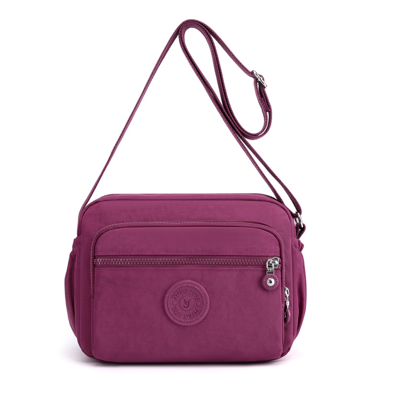 Picture of Fashionable Simple Women's Shoulder Bag Large Capacity Outdoor Shopping Bag Lightweight Waterproof Nylon Cloth Bag Crossbody Bag