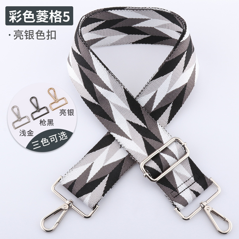 Picture of New Color Diamond Strap Adjustable Shoulder Strap 5cm Widened Shoulder Strap Strap Strap Single Shoulder Crossbody Strap in stock