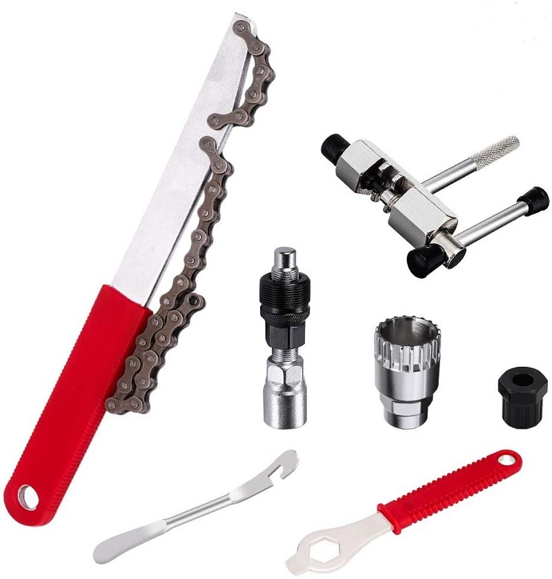Picture of Bicycle flywheel removal tool chain wrench card fly fixing tool Bowl set removal card fly tool