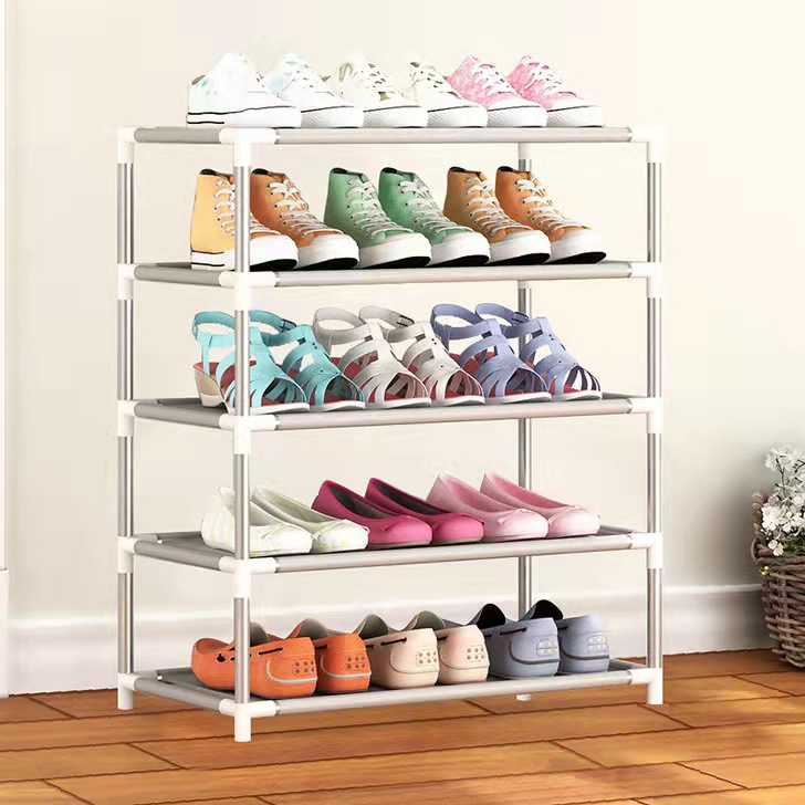 Picture of Simple Shoe Rack Multi-layer Steel Pipe Assembly Dustproof Shoe Cabinet Student Dormitory Home Storage Cabinet Economical Shoe Cabinet Shoe Rack