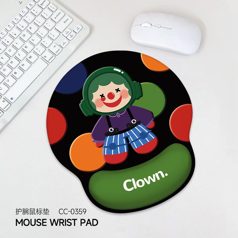 Picture of Creative Cartoon Wrist Mouse Pad Non-Slip Hand Rest Student Office Learning Wrist Pad Gaming Keyboard Mouse Pad