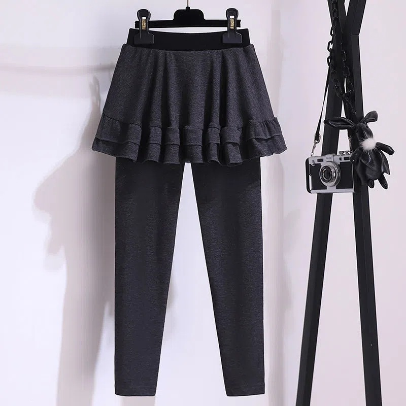 Picture of Girls' Leggings Skirt Trousers Spring and Autumn Outer Wearing Western Style New Style Girls' Korean Style Fake Two-Piece Pants Skirt Children's Pants
