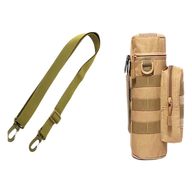 Tactical kettle bag EDC mobile phone kettle storage bag molle outdoor travel accessories water cup kettle hanging bag