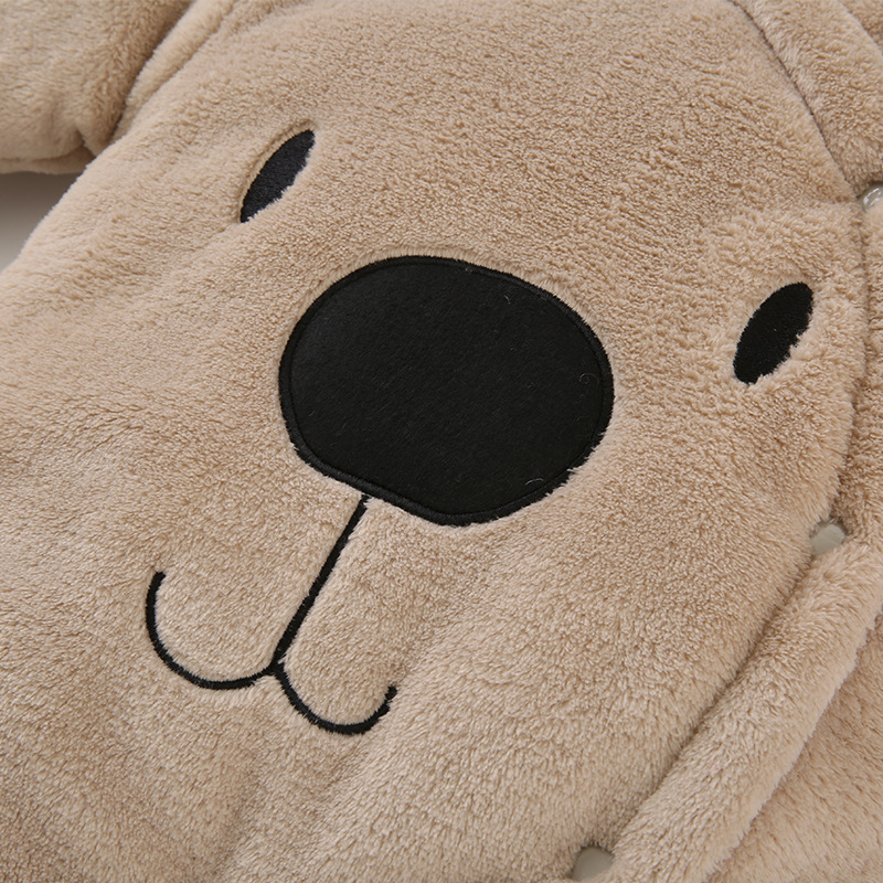 Picture of Juntai baby clothes autumn and winter warm padded newborn flannel baby jumpsuit children's climbing pajamas