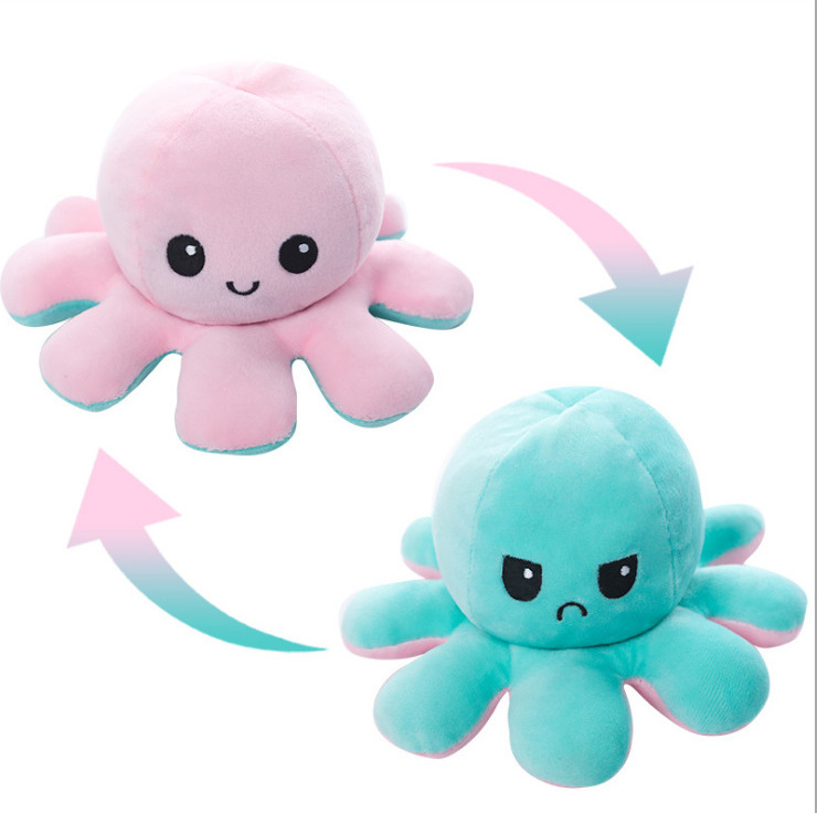Picture of Flip Octopus Flip Octopus Doll Octopus Plush Toy Double Flip Doll Reversible Octopus