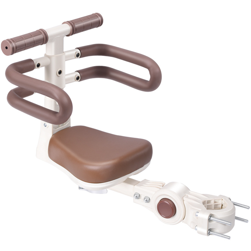 Picture of Children's Front Seat Electric Bicycle Saddle Seat Foldable Bicycle Stool Baby Seat Baby Folding Stool
