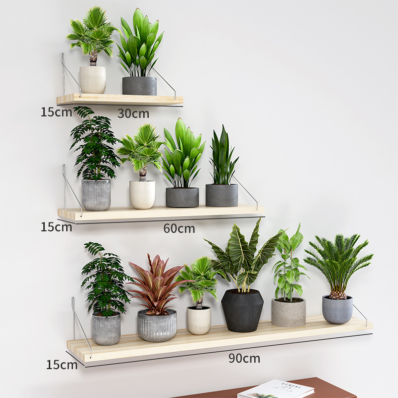 Picture of Source Factory Flower Rack Storage Rack Balcony Flower Rack Wall Indoor Wall Hanging Punch-free Flower Pot Rack Wall Rack