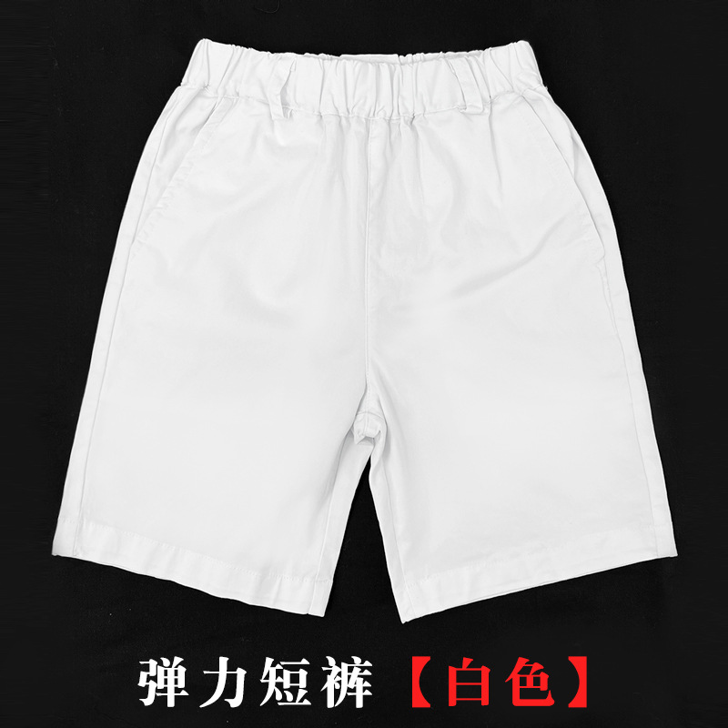 Picture of Children's Shorts Boys and Girls Cotton Blue Pants Summer Thin Pants Students khaki School Pants