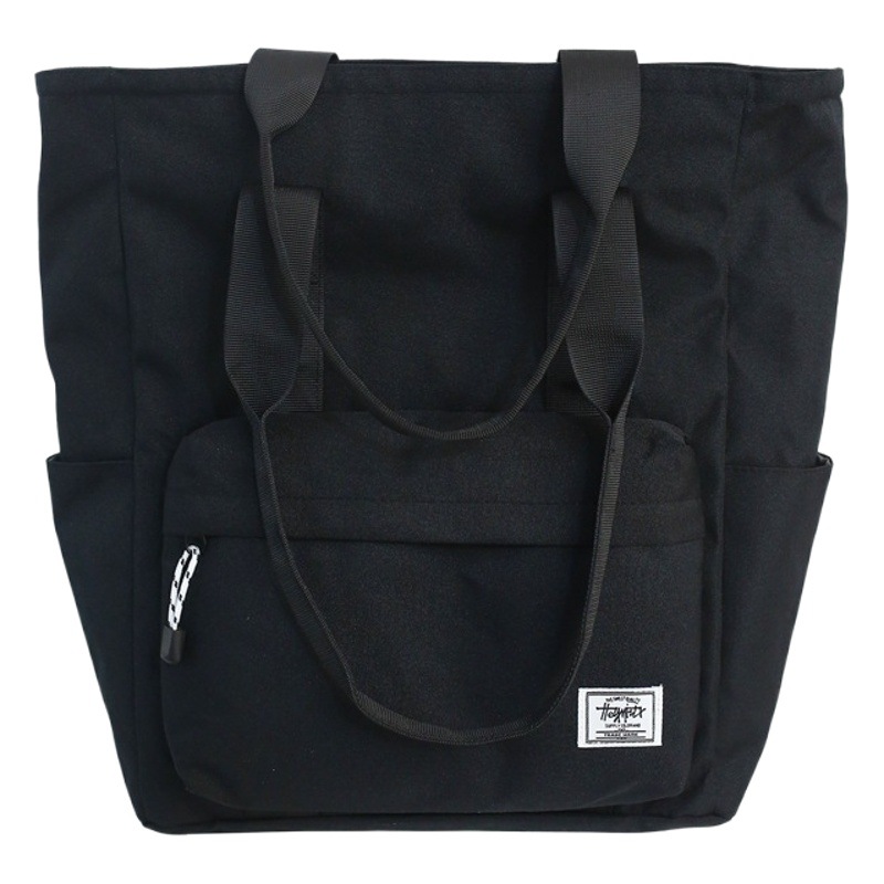 Men's handbag Korean-style tutorial hand-held schoolbag Tote simple student large-capacity casual shoulder bag for women
