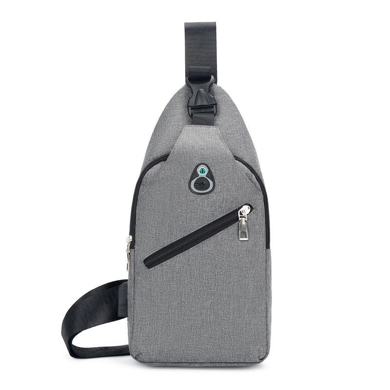 Picture of Men's Crossbody Bag Waterproof usb Charging Chest Bag Travel Riding Crossbody Bag Men's Chest Bag Casual Trendy Crossbody Bag