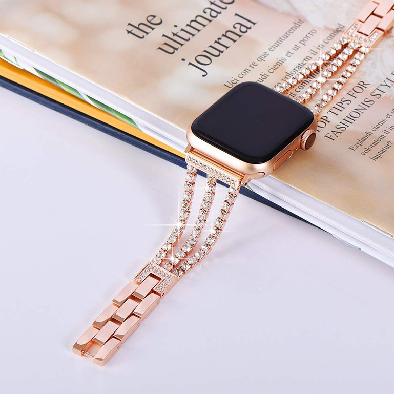 Picture of Suitable for Apple Watch Apple Watch Chain Diamond Denim Chain Women's Fashion S10 Strap