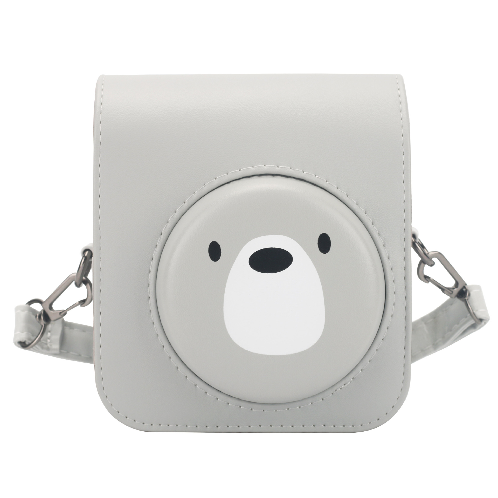 Picture of A generation of Fuji Polaroid mini12 gray bear camera storage bag shoulder/diagonal