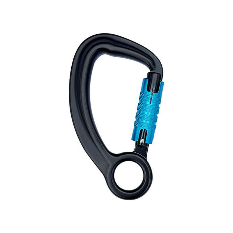 Picture of Aviation Aluminum Outdoor Three-Stage Automatic Main Lock D-Shaped Automatic Lock with Rotating Ring Sliding Slide 35Kn Mountaineering Wholesale