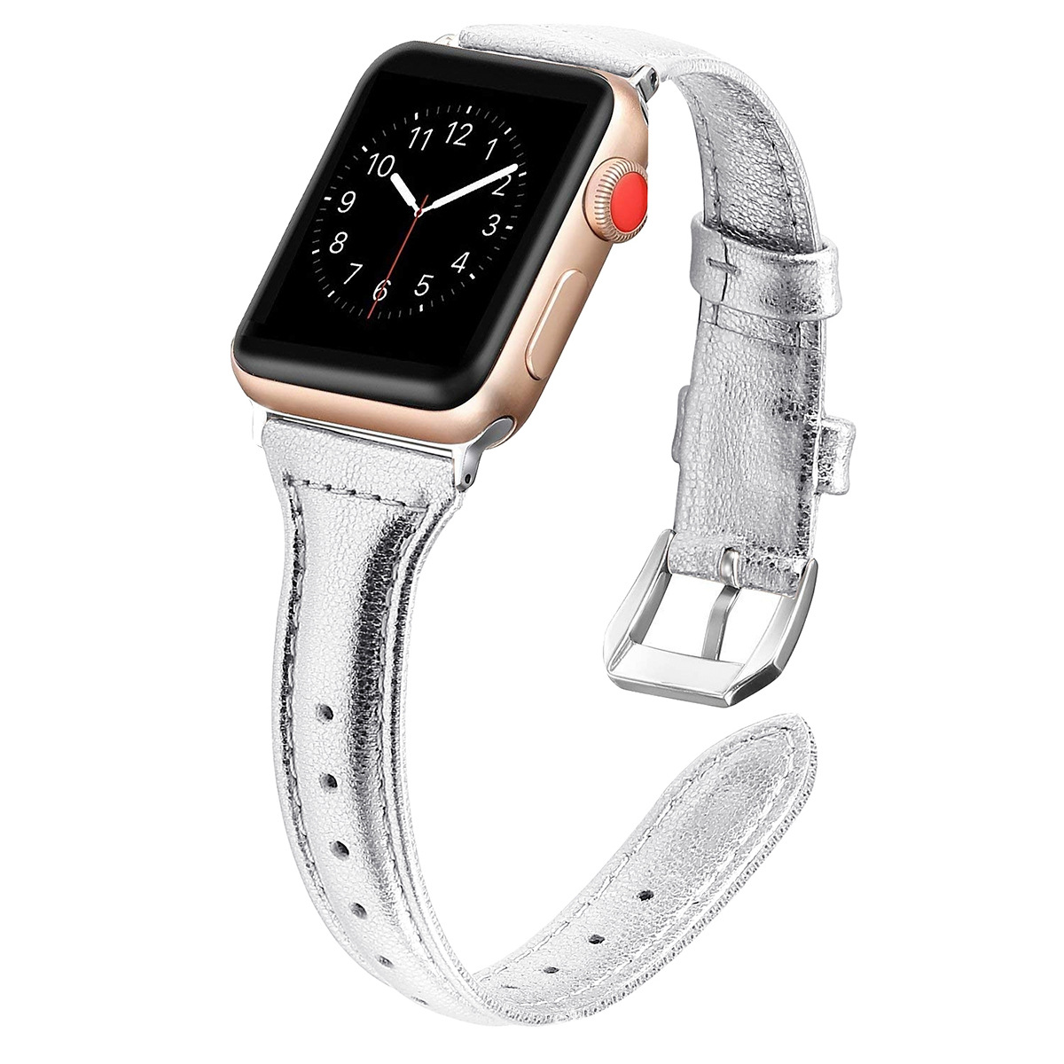Picture of For Apple Watch Small Waist Leather Strap Apple iwatch109876SE Thin Strap Shrink Simple