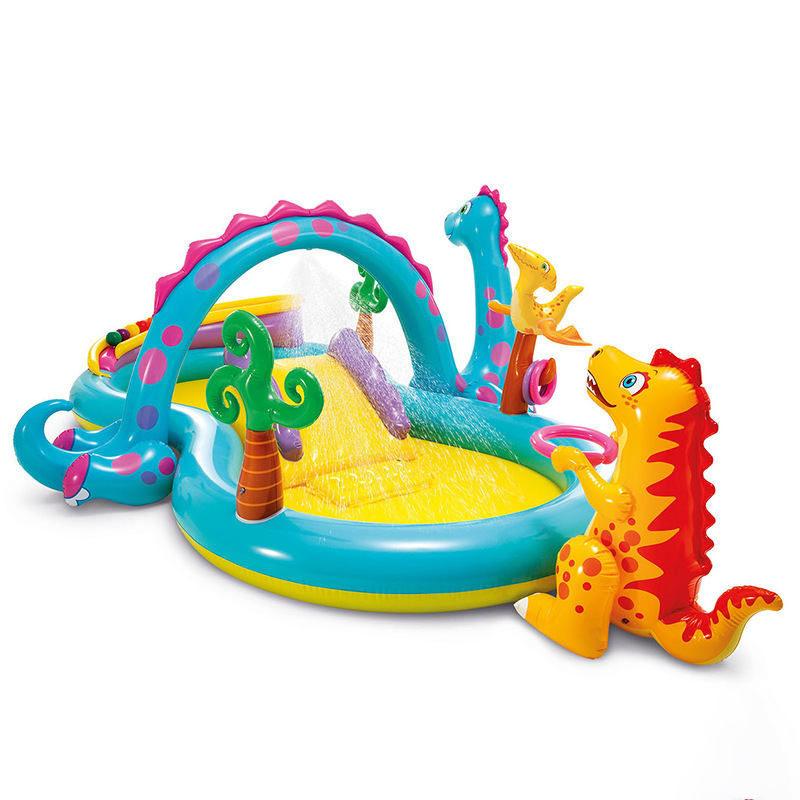 Picture of INTEX outdoor water spray children's toys inflatable swimming pool for family paddling pool with slide pool swimming pool