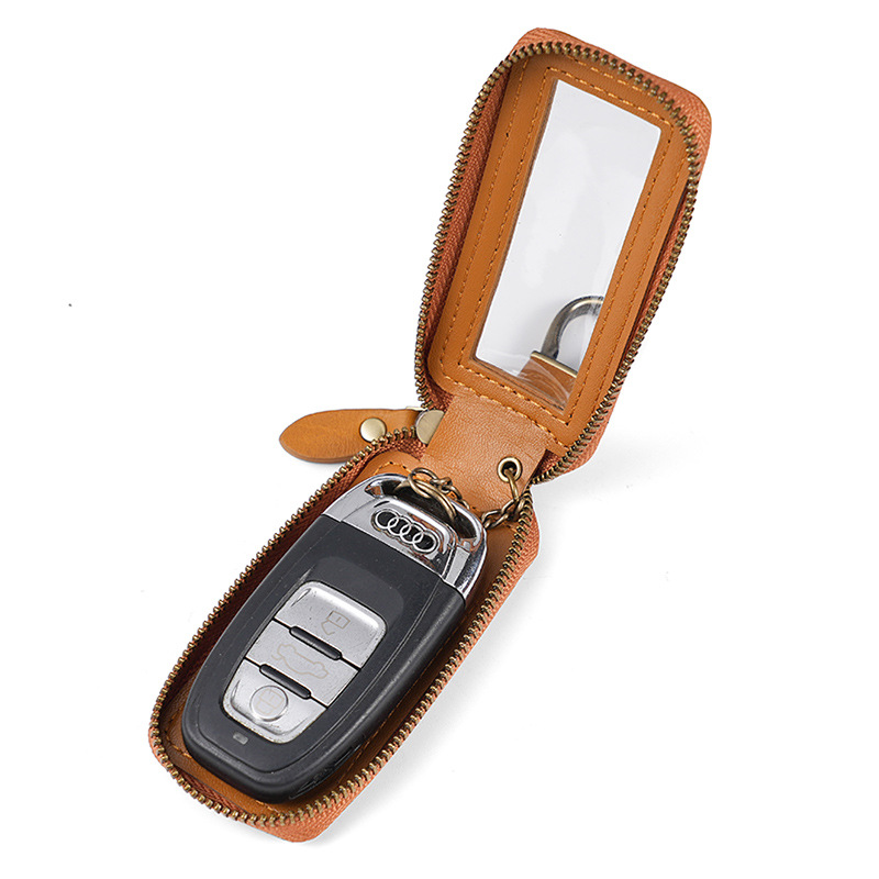 Picture of 2023 New Color Key Case Genuine Leather Men's Retro Car Key Protective Case Coloring Single and Double Layer Key Case