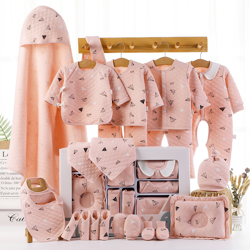 Picture of Baby airplane cartoon clothing gift box birth baby supplies collection gift box suit full set baby clothing gift box