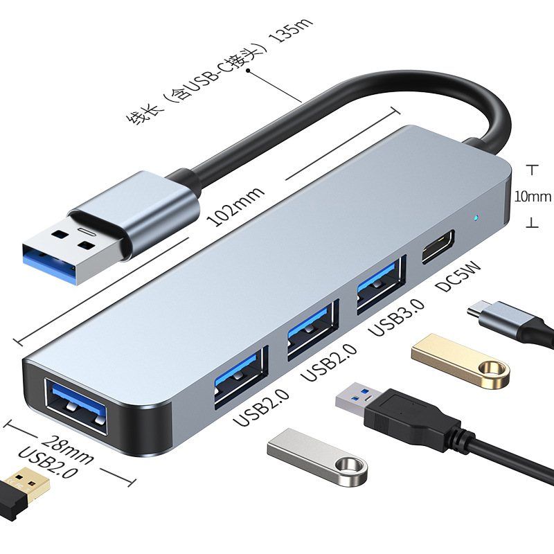 Picture of Cross-border typec hub PD100w fast charging 3.0 hub notebook extender usb multi-function splitter