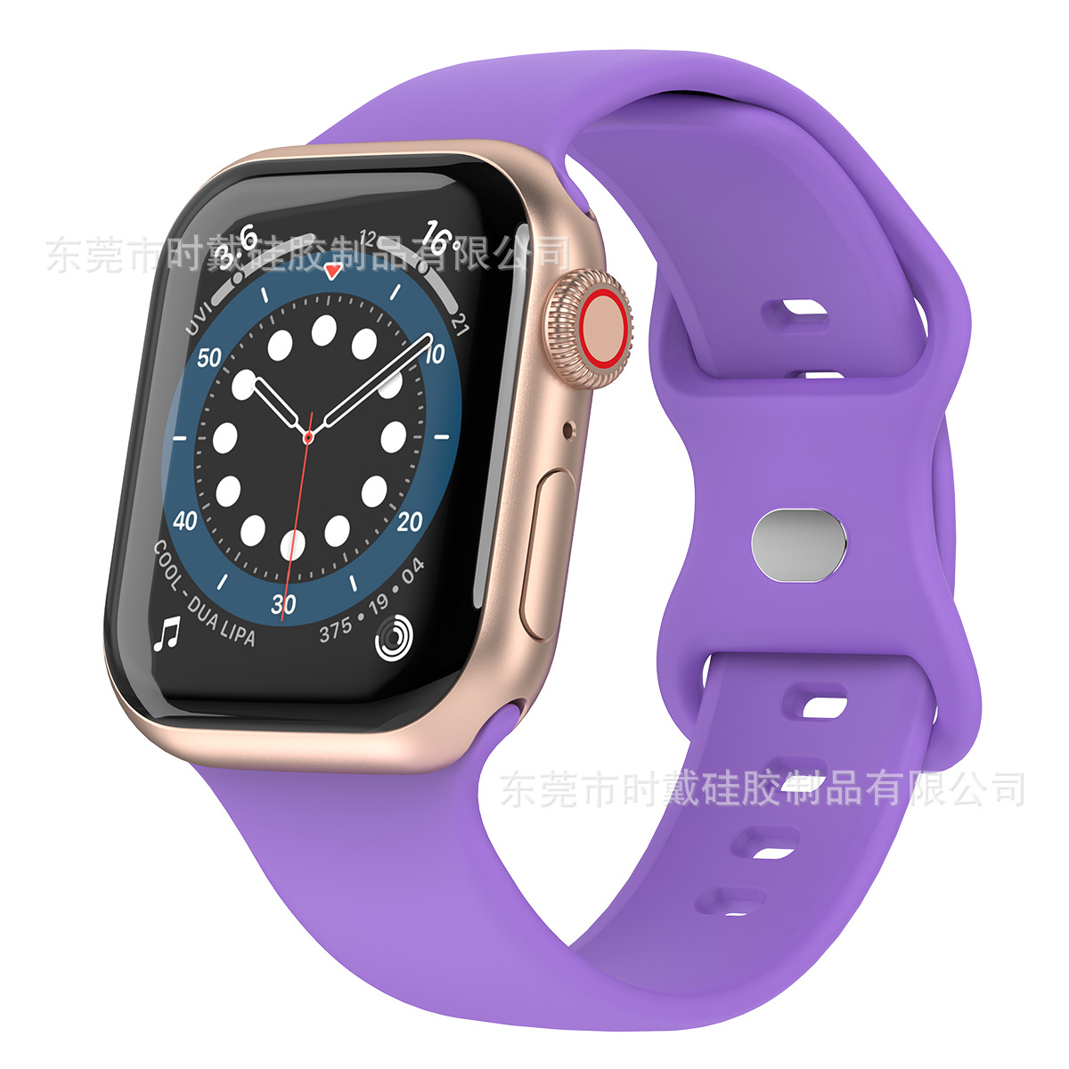 Picture of strap Watch 8 generation/Ultra/SE solid color silicone buckle iwatch strap