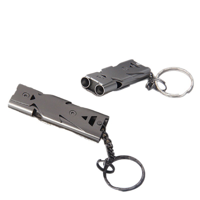 Picture of Stainless steel whistle outdoor survival whistle high frequency whistle earthquake life whistle high score shell sound whistle in stock