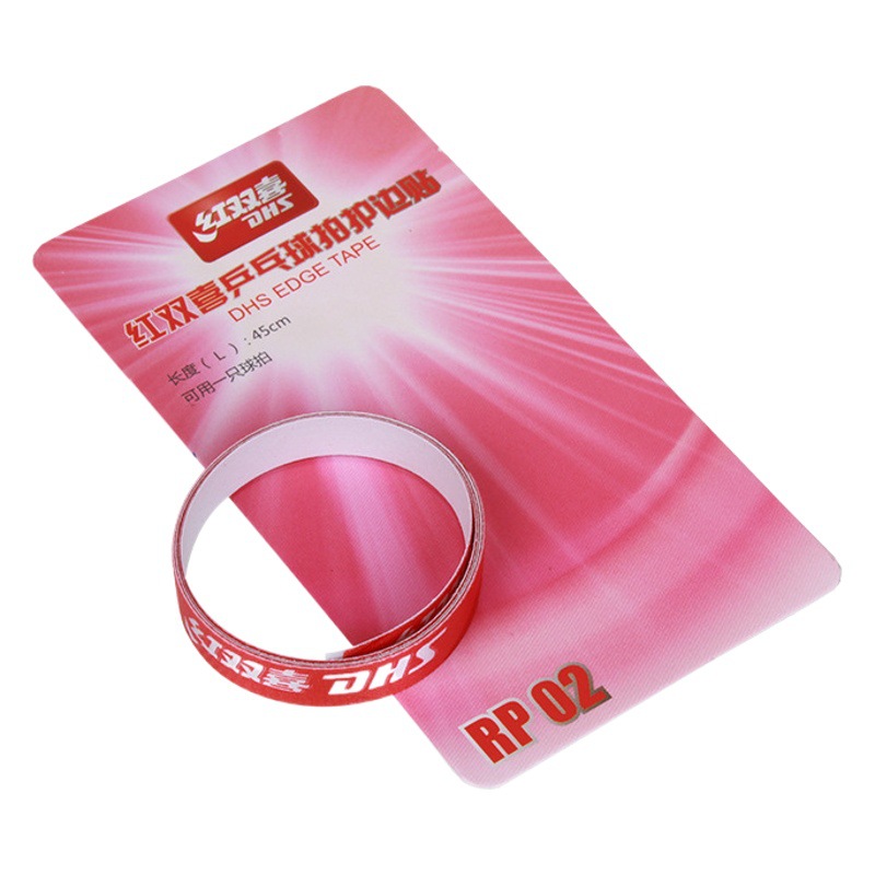 Genuine goods red double happiness table tennis racket edge protection bumper strip 1 pack table tennis edge protection strip