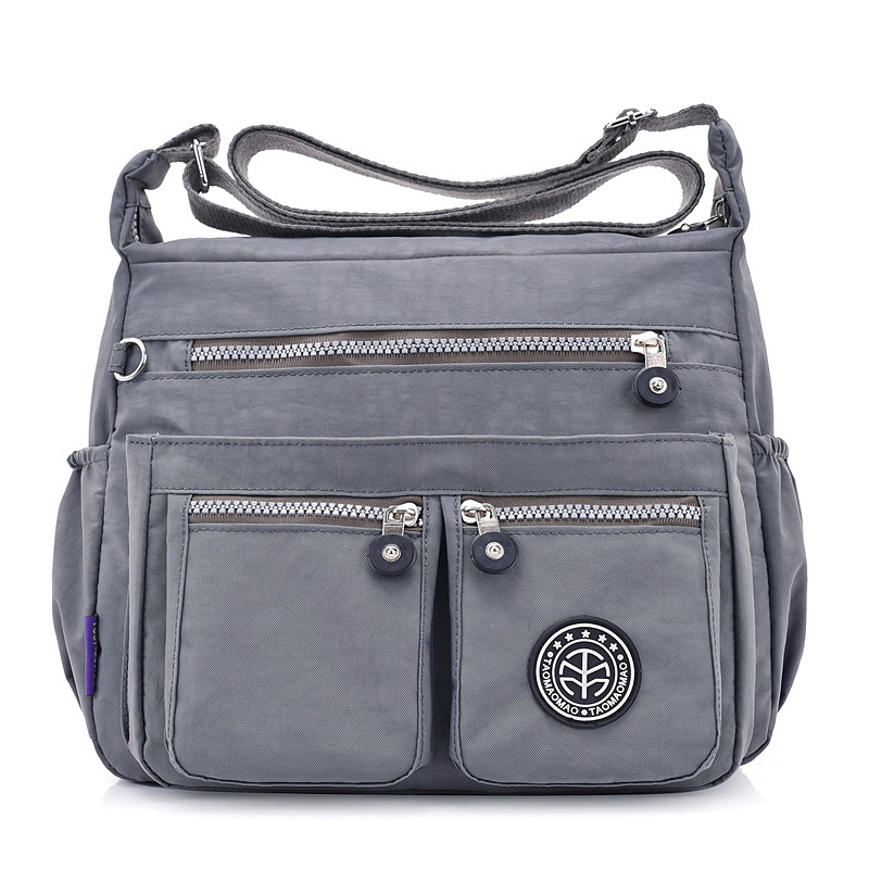 Picture of One-Piece Hair Simple All-Match Shoulder Bag Women's Waterproof Nylon Cloth Bag Casual Large Capacity Lightweight Travel Crossbody Bag