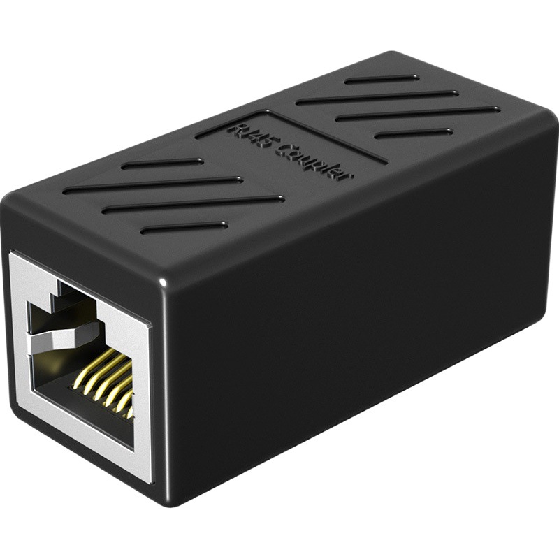 Network Cable Butt Joint Extension Adapter Network Tap Gigabit Dual-Pass Broadband Crystal Head Rj45 Straight-Through Head