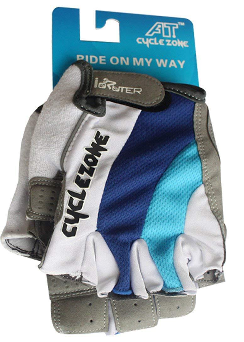 Picture of Outdoor Half-finger Riding Gloves Riding Supplies One-word Rice Half-finger Riding Gloves Mountain Bike Supplies