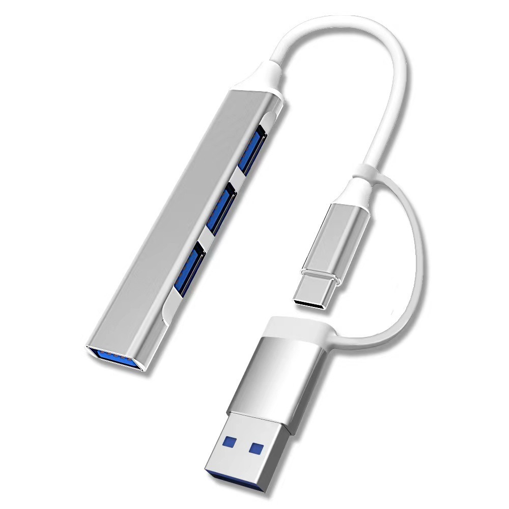 Picture of 2-in -1 docking station usb3.0 laptop hub splitter extender type-c docking station