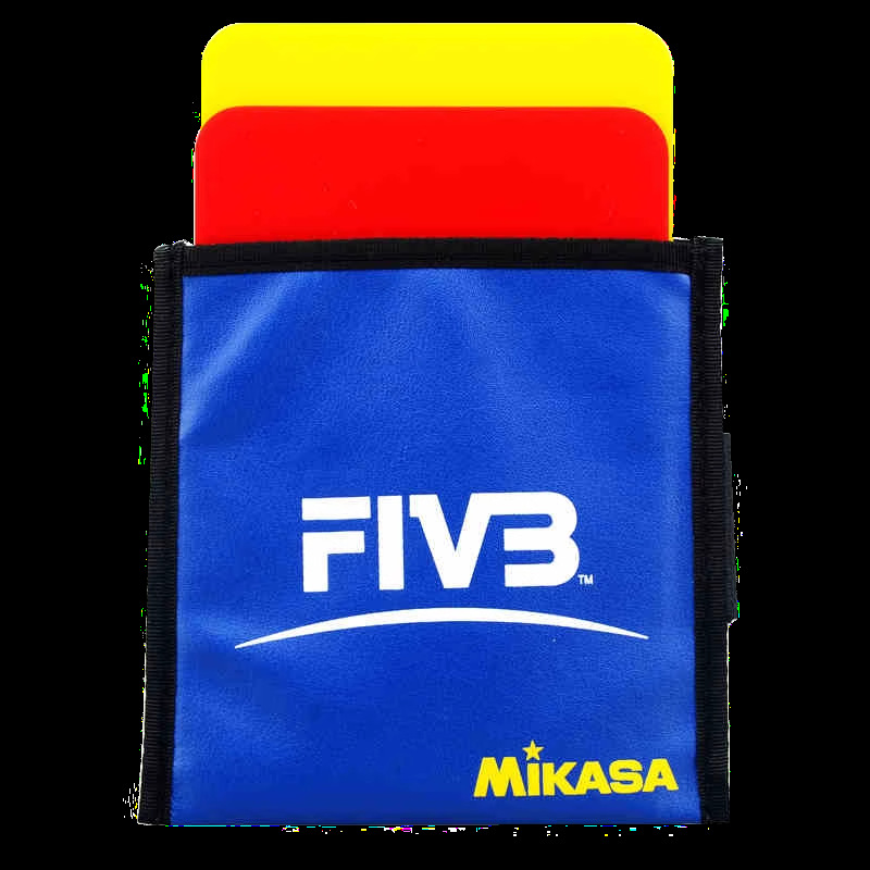 Picture of Mikasa Volleyball Red and Yellow Cards Fivb Volleyball Competition Special Referee Red and Yellow Cards