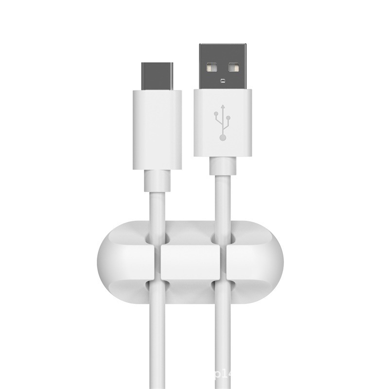 Picture of New desktop charging data cable holder multi-port creative storage wire silicone cable organizer hub
