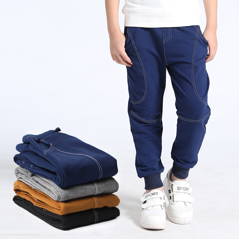 Picture of Autumn Children's Pants Korean Style New Children's Sports Long Pants Big Children's Pure Cotton Casual Anti-Mosquito Pants Children's Pants Wholesale