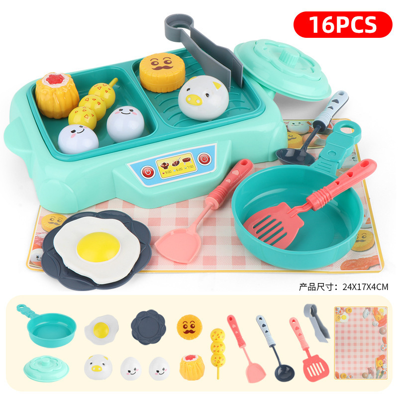 Picture of Children's Fun Kitchen Toys Boys and Girls Simulation Food Model Combination Set Full Set Mini