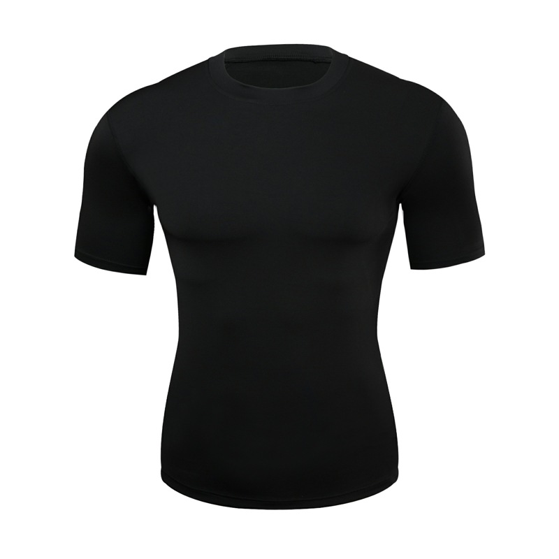 Picture of Outdoor tights men's sports top training suit quick-drying T-shirt breathable basketball fitness compression short-sleeved training suit