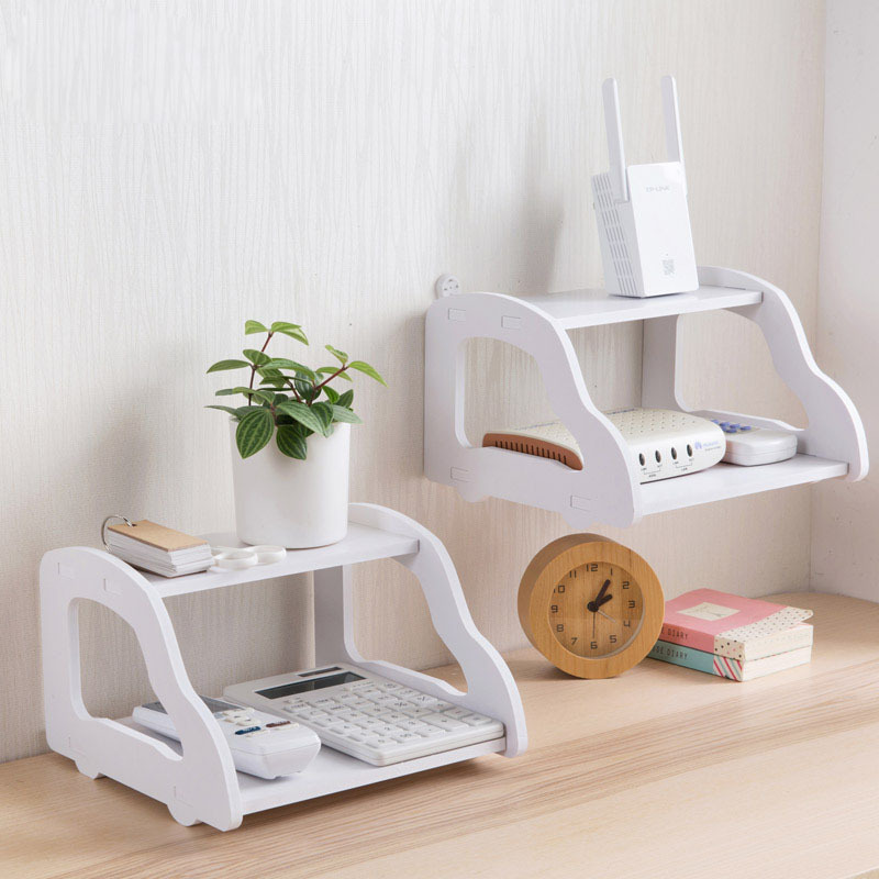 Jujiajia Wall-mounted Router Shelf Wall Storage Partition Living Room Decoration Wall Rack Set-top Box Rack