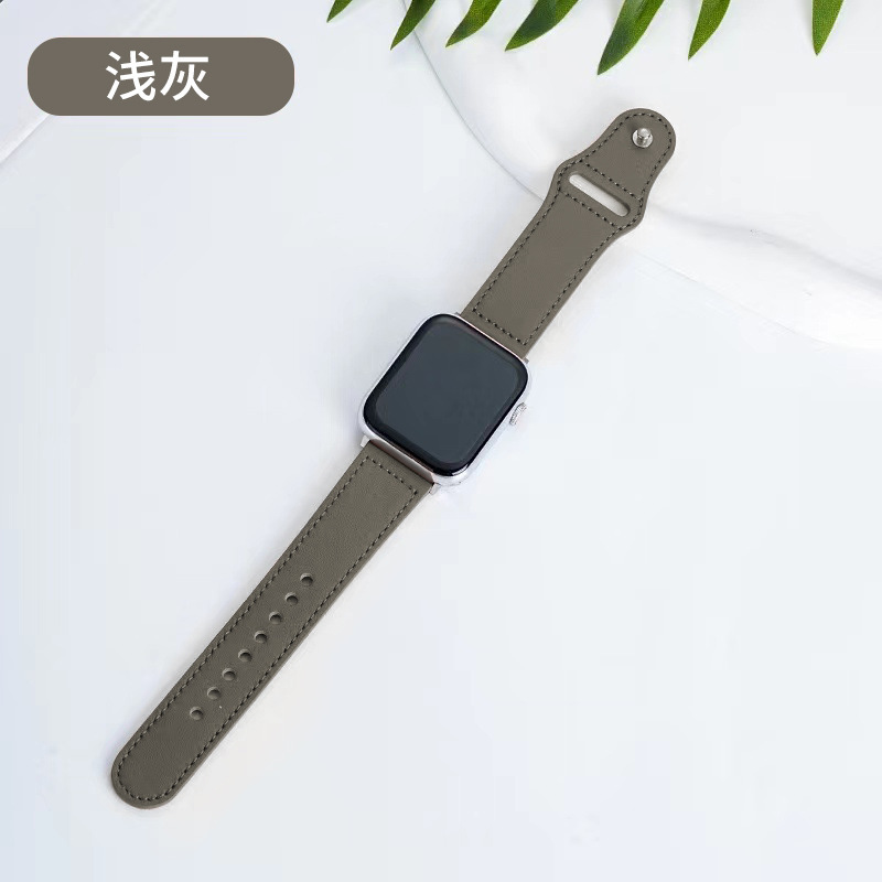 Picture of Suitable for Apple Huawei Watch Strap Applewatch Smart Watch Retro Business First Layer Genuine Leather iWatch Buckle