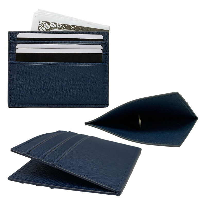 Factory Direct Supply Spot Pu Leather Double-Sided Six Card Insert Card Multi-Card Slot Large Capacity Card Holder Card Holder Portable