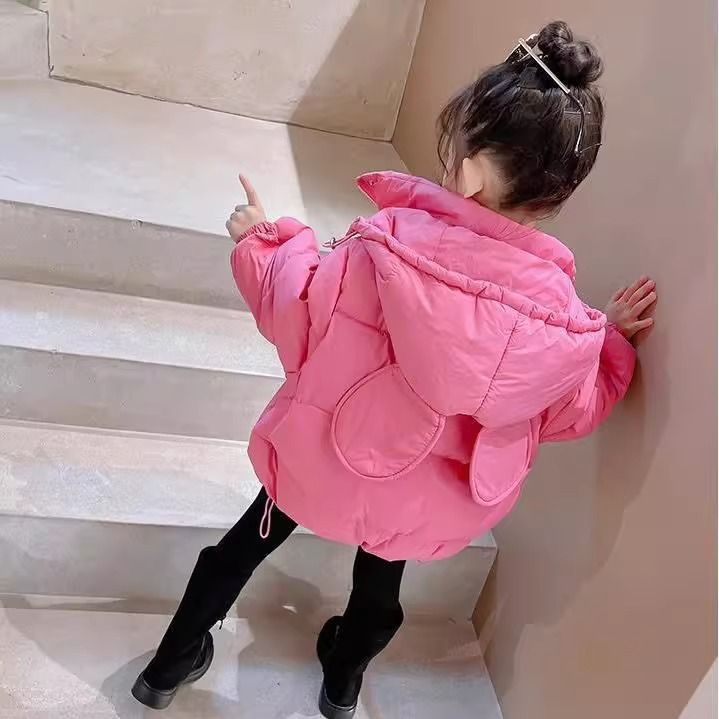 Picture of Children's Clothing Women's Mid-length Cotton-padded Coat Thickened 2024 Winter Clothing New Mid-length Children's Warm Cotton-padded Coat Korean Style Coat Women's Cotton-padded Jacket