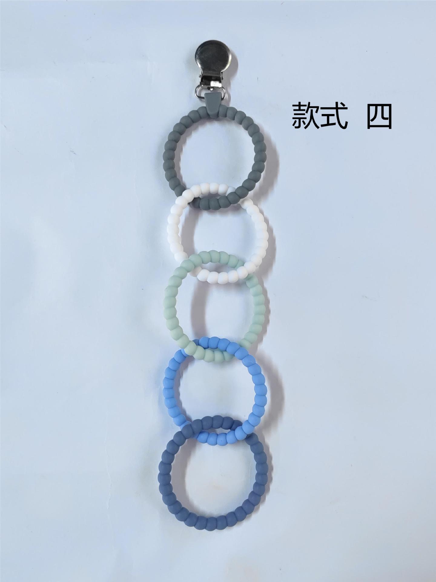 Picture of Amazon's New Five-Ring Kidsren's Teether, Toddler Teeth Chewing Toy Teether, Ring Elastic Chewing Fun