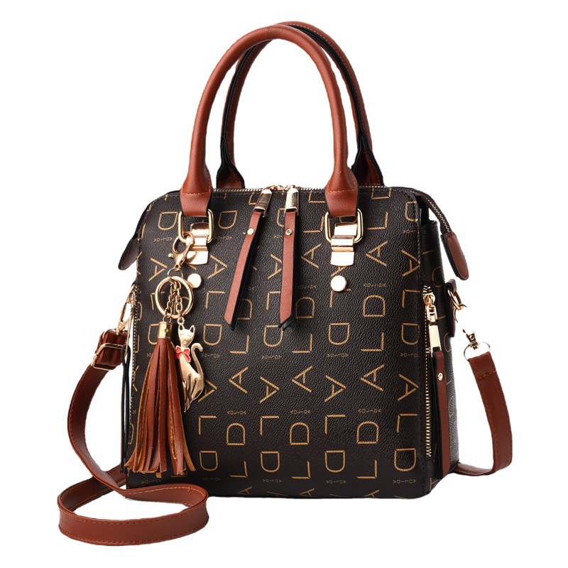 Jindi leather 2025 new shoulder women's bag mother casual handbag fashion diagonal bag a generation of hair
