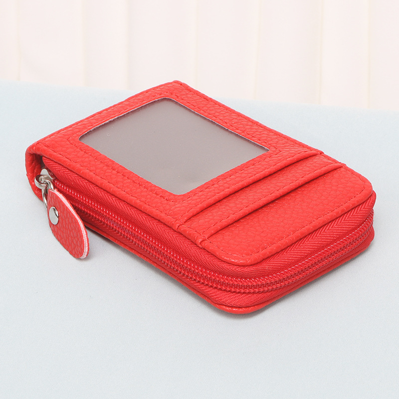 Picture of Cross-border New Arena Card Bag Korean-style Portable Women's Short Bank Card Holder Business Card Holder Vertical Zipper Clutch