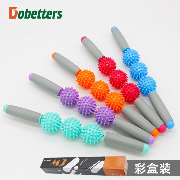 Picture of Factory Direct Sales Massage Stick Fitness Stick Gear Style Massage Stick Manual Full Body Massage Stick Muscle Relaxation Massage Stick