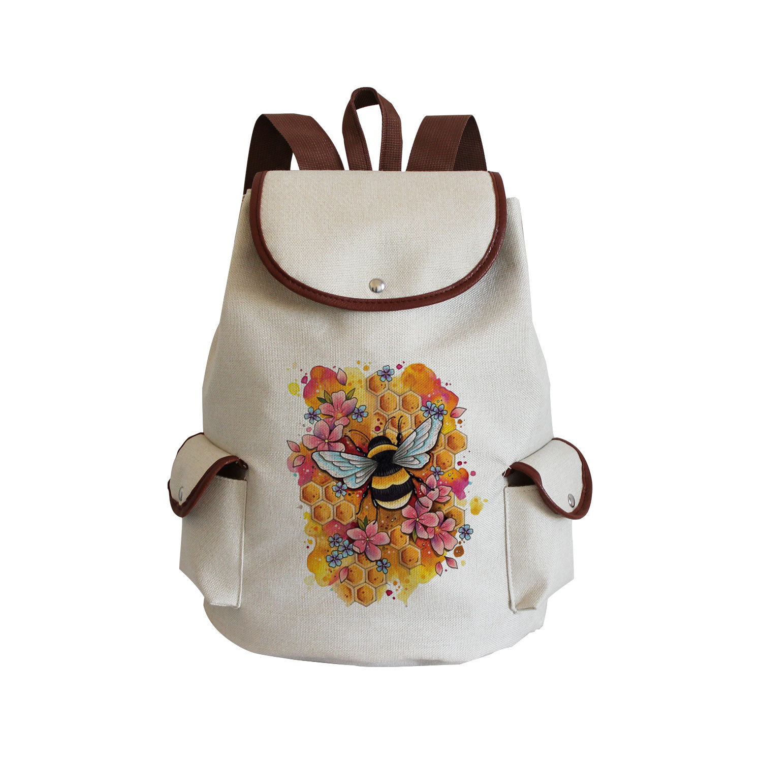 Picture of Cross-border Style Butterfly Printed Backpack ins Style Large Capacity Women's Multifunctional Backpack Portable Student Schoolbag