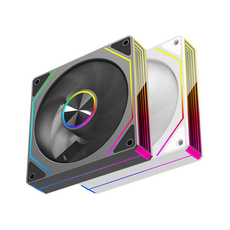 Picture of Factory Direct Sales Prism 6Pro Chassis Fan Desktop Computer 5V 3-Pin Argb Temperature Control Silent Cooling Fan